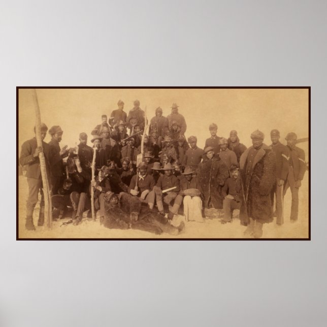 Poster Buffalo Fighters of the US Black Cavalry (Frente)