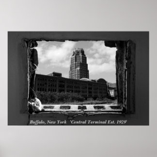 Pôster Buffalo, New York 'Central Termi...