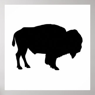Pôster Buffalo Silhouette