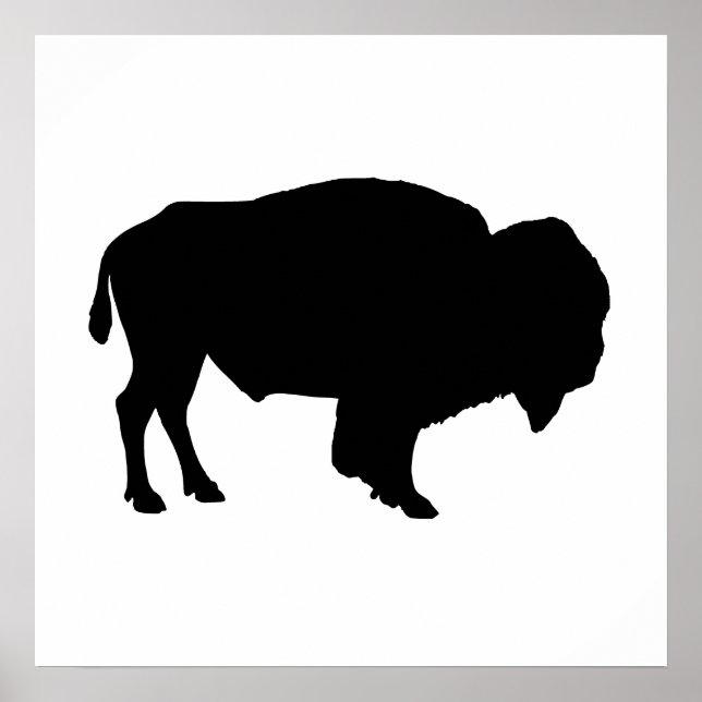 Pôster Buffalo Silhouette (Frente)