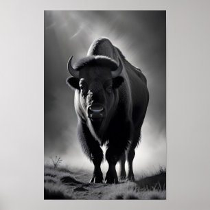Poster Buffalo Willife Wallpaper majestoso