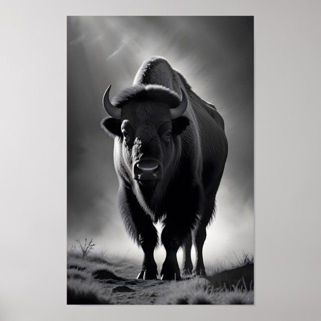 Poster Buffalo Willife Wallpaper majestoso (Frente)