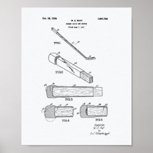 Pôster Buffer Final do Hockey Stick 1927 - Livro Branco