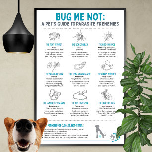 Poster Bug Me Not - Guia de um Pet para Parásitas Amigos