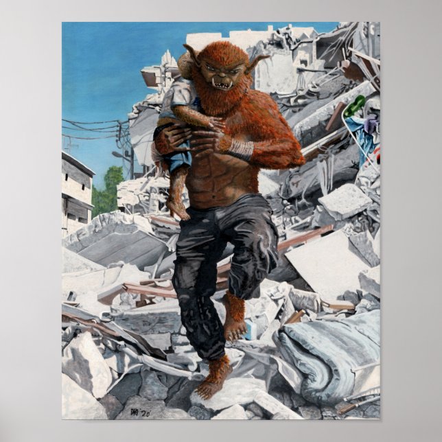 Poster Bugbear Hero Child Rescution Fantasy Wall Art Impr (Frente)