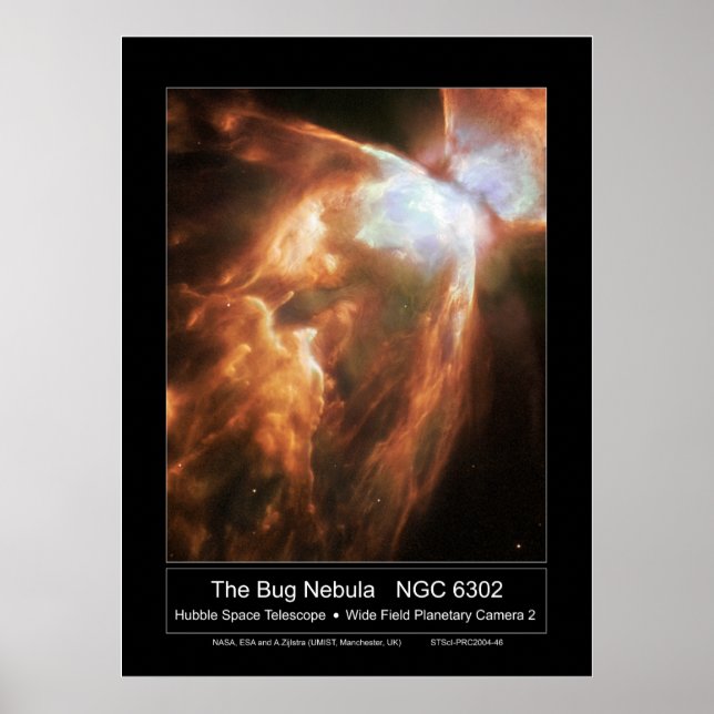 Pôster BugNebula-NGC6302-2004-46a (Frente)