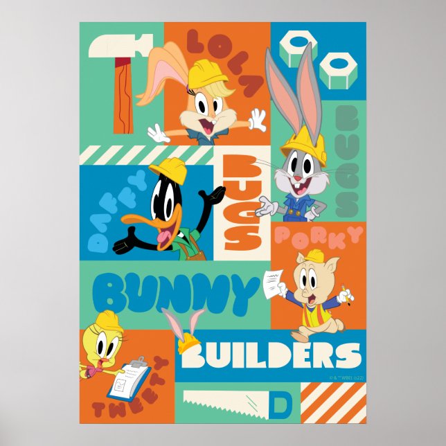 Poster BUGS BUNNY BUILDERS™| Padrão de Grade de Personage (Frente)