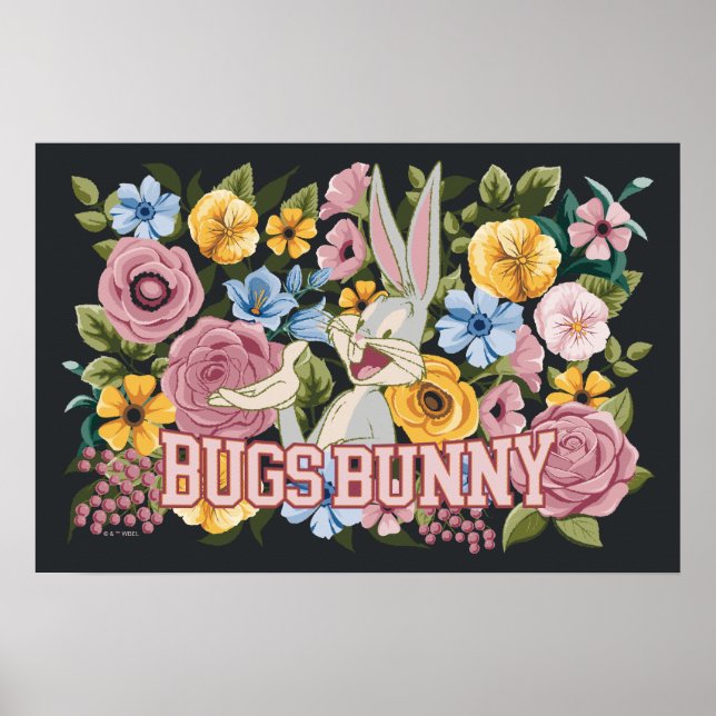 Poster BUGS BUNNY™ Floral Embroidery Graphic (Frente)