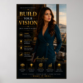 Poster Build Your Vision – Executive Motivation Office