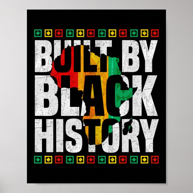 Poster Built By Black History Black Pride Black History M (Frente)