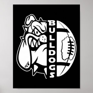 Poster Buldogue Enfrenta Metade do Jogo de Futebol