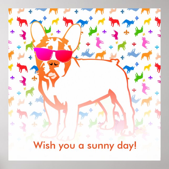 Poster Buldogue Francês (Frente)