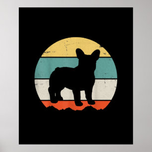 Poster buldogue francês   presentes raparigas-presentes,