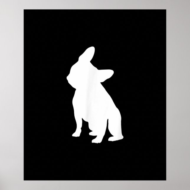 Poster buldogue francês simples | presente bonitinho fren (Frente)