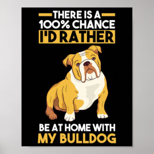 Poster Buldogue Inglês