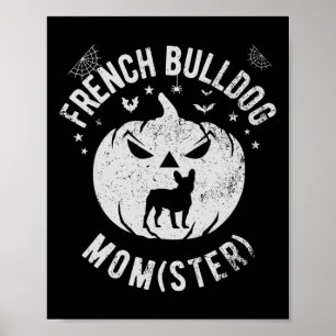 Poster Buldogue Momster - Halloween