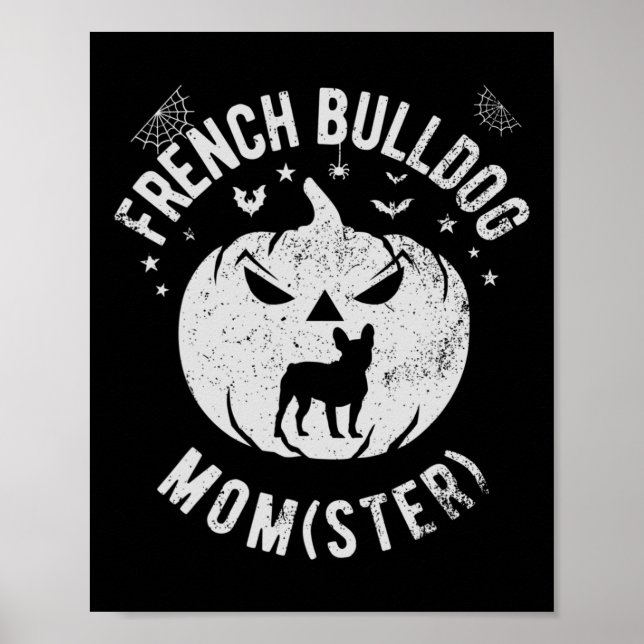 Poster Buldogue Momster - Halloween (Frente)