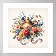 Bule de Chá Floral 6