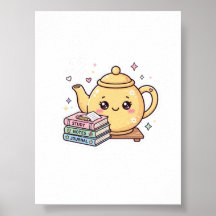 Bule de Chá Kawaii Fofo Caderno de Notas Adesivo