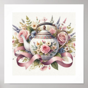 Poster Bule Floral 1