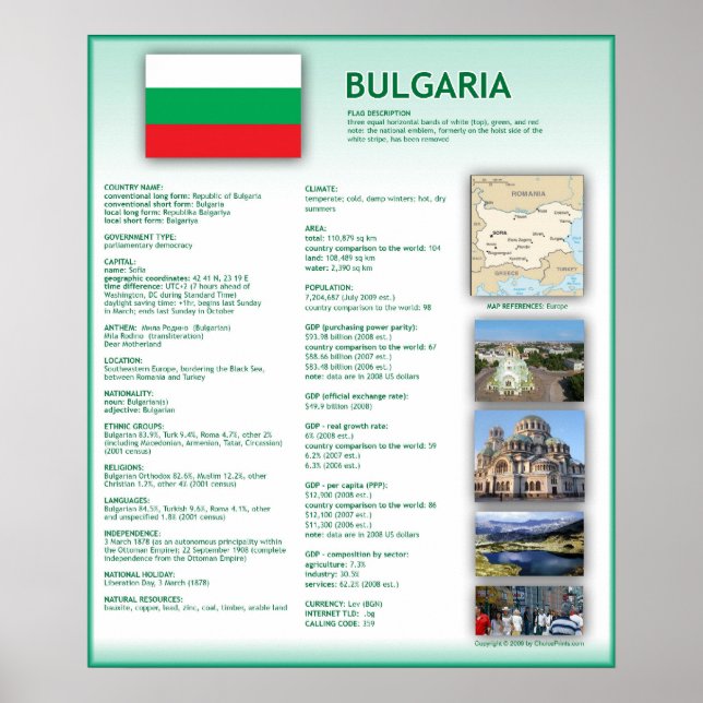 Poster Bulgária (Frente)