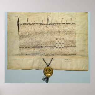Pôster Bull do imperador romano santamente de Charles IV