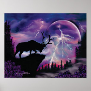 Poster Bull Elk