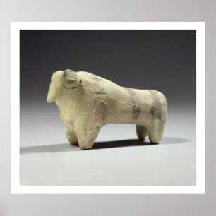 Pôster Bull no estilo de Ubaid, c.4000-3500 BC (terracott