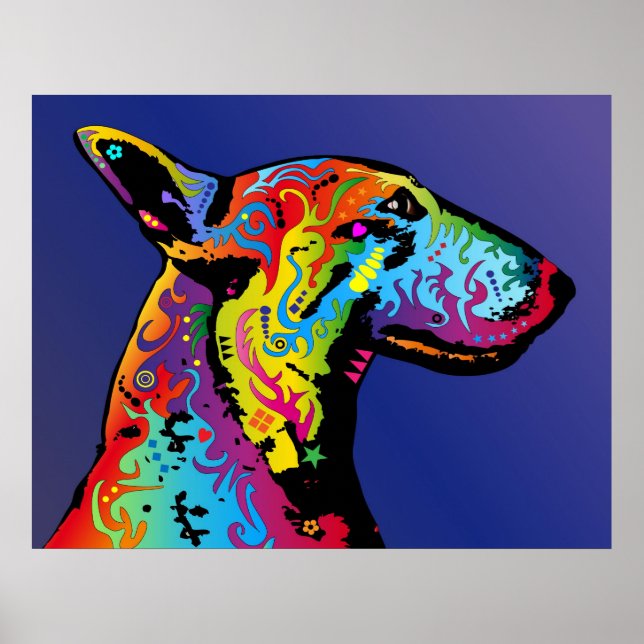 Poster Bull Terrier (Frente)