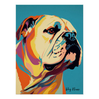 Pôster Bulldog 001 - Bruno Pokopen