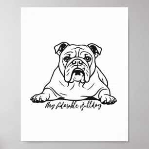 Poster Bulldog Adorável