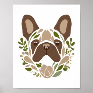 Poster Bulldog Art Francês
