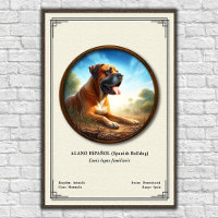 Bulldog Espanhol (Alano Español) Série de Zoologia
