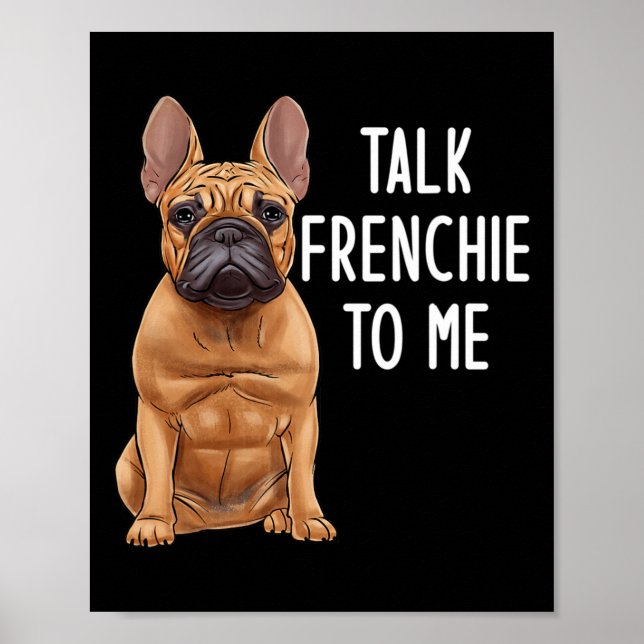 Poster Bulldog Fale Francês Para Mim  (Frente)