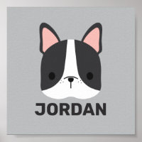 Bulldog Francês Bonito com Nome Personalizado