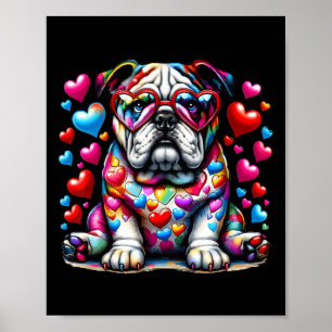 Poster Bulldog Francês Dia dos Namorados Mãe de Bulldog A