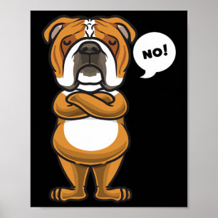 Poster Bulldog Inglês Cachorro