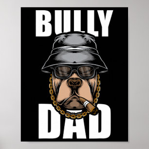 Poster Bulldog Pai Bulldog Pitbull