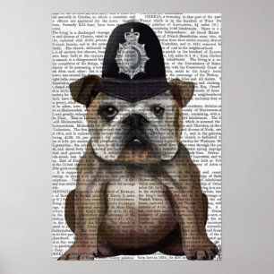 Poster Bulldog Policeman