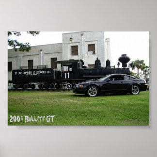 Poster Bullitt Mustang 2001