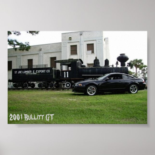 Poster Bullitt Mustang 2001 (Frente)