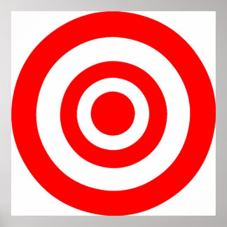 Poster Bullseye Target