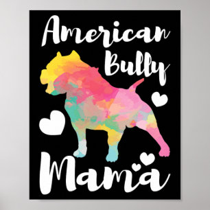 Poster Bully Mama Bulldog Proprietária Mãe