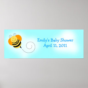 Pôster Bumble Bee Bumble Bee Banner de Aniversário Person