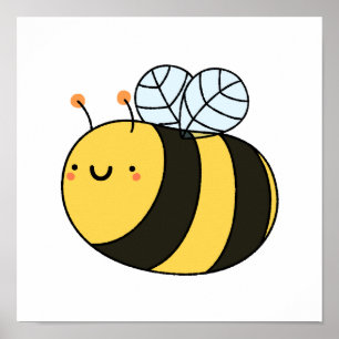 Poster Bumble Bee Cute Kawaii