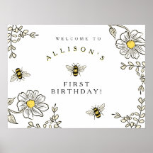 Bumble Bee Welcome for Bumble Bee Birthday