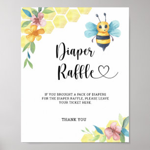 Poster Bumble Bumble fralda raffle