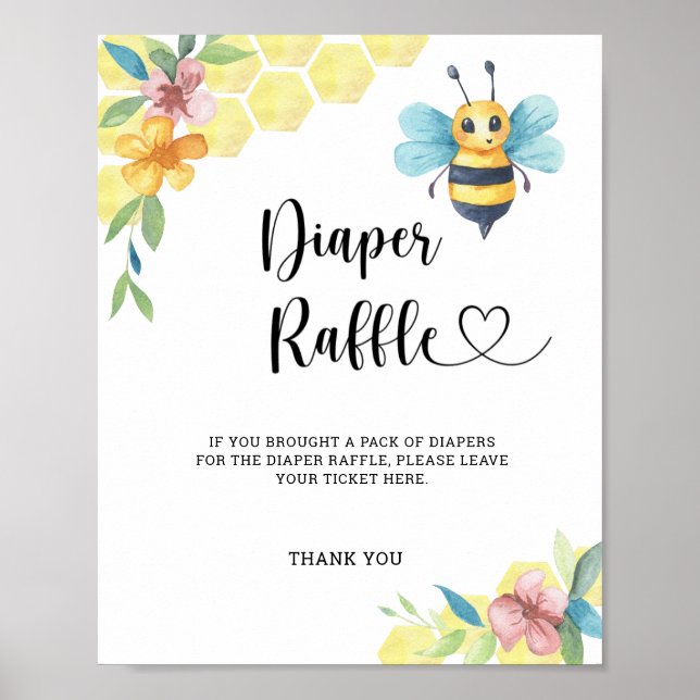 Poster Bumble Bumble fralda raffle (Frente)