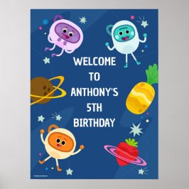Poster Bumble Nums Space Birthday