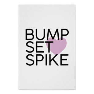 Pôster Bump Set Spike Voleibol